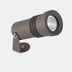 Udendørs spot MICRO LED svingbar IP65, brun dæmpbar