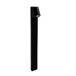 Pælelampe EKO BOLLARD INCLINED LED stiv, tilbøjelig IP66, sort dæmpbar