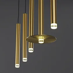 metal disc, gold