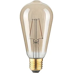 Lyskilde Edison pæreformet ST64 GOLD omskiftelig ST64 klar E27 2,5W 180lm 1800K 320° CRI 80-89 