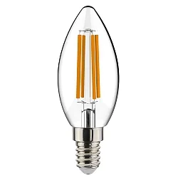 LED Filament Lyskilde kerteformet C35, E14, 4,5W, 2700K, 470lm