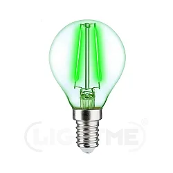 Dekorativ glødelampe P45 E14 4W 