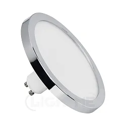 Diffusorlmape AQUA Ø 110MM flad, rund, CCT Switch, omskiftelig, med diffuser mat GU10 7W 400lm 2700 / 4000K 110° CRI 80-89 