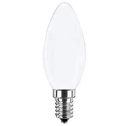 Glødepære kerteformet WHITE C35 E14 4,2W 470lm 4000K 320° CRI 80-89 