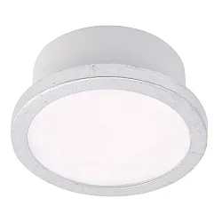 Loftlampe AQUA UNO rund, CCT Switch, omskiftelig GX53 IP44, bladsølv