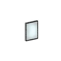 Spejllampe DONNA LED firkantet, CCT Switch GX53 IP44, sølv 