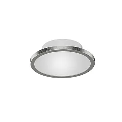 Ceiling luminaire DISK-1, 1-flame, IP44, Ø 14.5cm, CCT, incl. GX53 8W 2700K/4000K 650lm, silver leaf