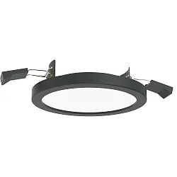Indbygnings loftlampe AQUA PLANO Ø 14.7CM stiv, CCT Switch, omskiftelig GX53 IP44, sort 
