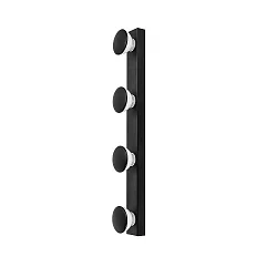 Spejllampe AQUA HOLLYWOOD SPL 4-flammer, CCT Switch, omskiftelig GU10 IP44, sort 