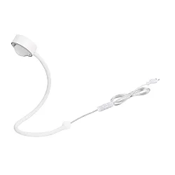 Bordlampe POWERLENS SNAKE bøjelig GX53 IP20, mat, satin, hvid