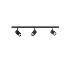1-faset spot DESIGNLINE TUBE KIT sæt med 3 GU10, sort