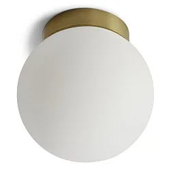 Væg- og Loftlampe PALLA SINGLE IP44, messing dæmpbar