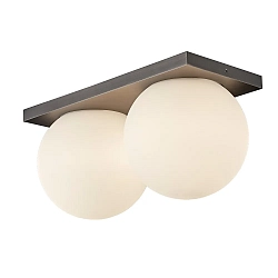 Væg- og Loftlampe PALLA DOUBLE IP20, titan dæmpbar