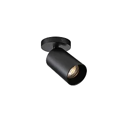 Loftlampe SPOTON CIRCLE 1 1-flamme GU10 IP20, sort