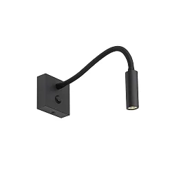 Væglampe FLEX WALL LED IP20, sort dæmpbar