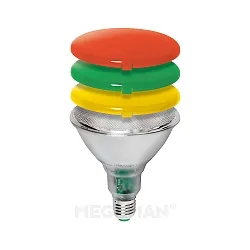 Diffusor LED PAR38, rød, gennemsigtig