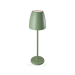Batteri bordlampe TAVOLA up / down, dæmpbar IP54, grøn, hvid mat dæmpbar
