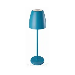 Batteri bordlampe TAVOLA up / down, dæmpbar IP54, petrol, hvid mat dæmpbar