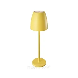 Batteri bordlampe TAVOLA up / down, dæmpbar IP54, gul, hvid mat dæmpbar