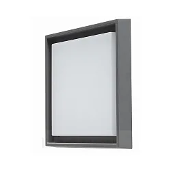 Væg- og Loftlampe QUADRO L stor IP54, antracit 