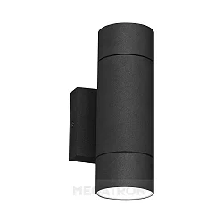 Udendørs wall luminaire RUNO up / down, rund GU10 IP54, antracit dæmpbar