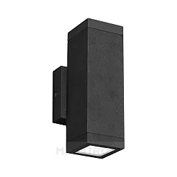 Udendørs wall luminaire RUNO up / down, firkantet GU10 IP54, antracit dæmpbar