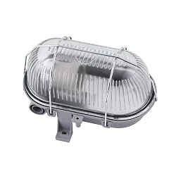 damp-proof luminaire direct E27 IP44, grey