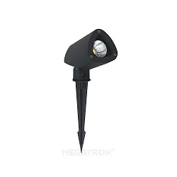 Jordspydslampe GARTIA S lille, med stik IP65, sort 