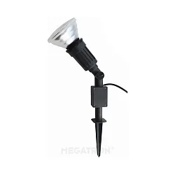 Spytlampe CAPPI 1-flamme E27 IP65, sort dæmpbar