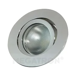 Indbygnings loftlampe DECOCLIC 68MM / GU10 + GU5.3 rund, svingbar GU10 IP20, aluminium, sølv dæmpbar