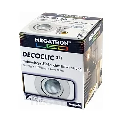 Downlight DECOCLIC rund, dæmpbar GU10 IP23, hvid 
