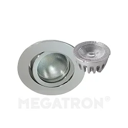 Downlight DECOCLIC rund, Dim-To-Warm IP23, sølv dæmpbar