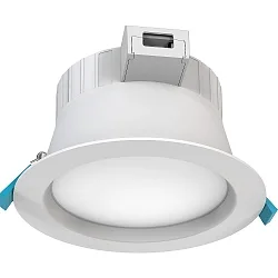 recessed luminaire FILA DF Ø 15CM CCT Switch, switchable, multipower, with diffuser IP54, white  13,5 / 18