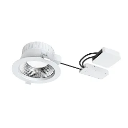 Indbygnings loftlampe FILA DALI FR 90° Ø 172MM rund, stiv, DALI styrbar, omskiftelig IP54, hvid mat