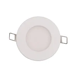 Indbygget downlight LED PANEL FLAT 85 R SCCT DIM C rund, CCT Switch IP44, hvid dæmpbar