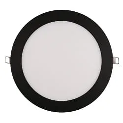 recessed downlight LED PANEL FLAT 225 R SCCT DIM C flat, rigid IP44, black dimmable