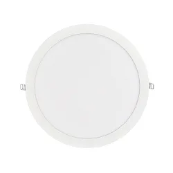 recessed downlight LED PANEL FLAT 300 R 830 350MA PRISM round, UGR < 19, excl. LED driver IP20, mat, titanium dimmable