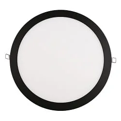 Indbygget downlight LED PANEL FLAT 300 R SCCT MP rund, CCT Switch, omskiftelig, multipower IP44, sort 