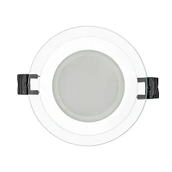 LED panel GLASS PANEL 100 R dæmpbar, dæmpbar 5W 340lm 3000K 120° 120° CRI >80