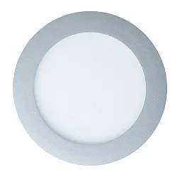 LED Indbygningslampe LED PANEL FLAT 130 R, 10W, RGB, 24V, titanium mat