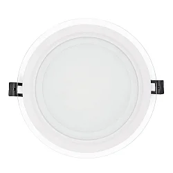 LED panel LED GLAS PANEL 200R DTW round, Dim-To-Warm, dimmable 14W 60 - 1150lm 2000 - 3000K 120° 120° CRI >80