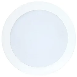 Indbygget downlight LED PANEL FLAT 105 R 350MA IP44 rund, ekskl. strømforsyning IP44, hvid dæmpbar