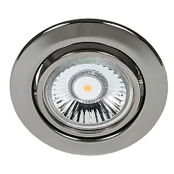 Indbygningsspot DOWNLIGHT C 3830, Ø 8.8cm, drejelig, sort chrom
