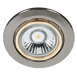 Indbygningsspot DOWNLIGHT C 3830, Ø 8.8cm, drejelig, sort chrom / IR guld