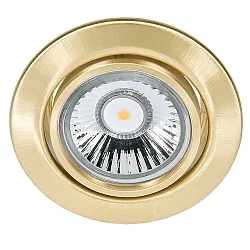 Indbygningsspot DOWNLIGHT C 3830, Ø 8.8cm, drejelig, messing børstet