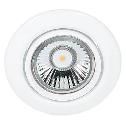 Indbygningsspot DOWNLIGHT C 3830, Ø 8.8cm, drejelig, hvid