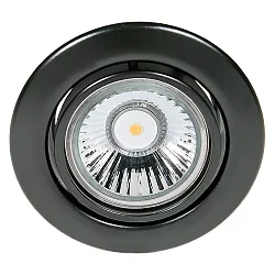 Indbygningsspot DOWNLIGHT C 3830, Ø 8.8cm, drejelig, sort