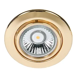 Indbygningsspot DOWNLIGHT C 3830, Ø 8.8cm, drejelig, guld 24 karat forgyldt