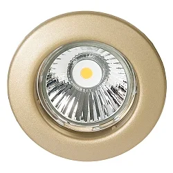 Indbygningsspot DOWNLIGHT C 1830, Ø 8cm, fastsaettes, guld mat