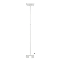 Standerlampe DW-6009 til VDU-arbejdsstation, direkte / indirekte IP40, gennemsigtig, hvid mat dæmpbar